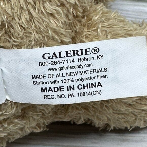 Galerie Hershey Plush Bear Moose Chocolate Promo Gift 7 Inch Red Logo Ribbon - Picture 4 of 14